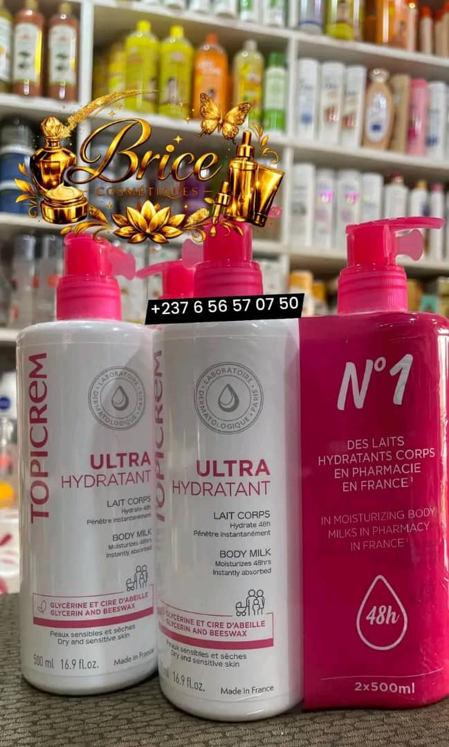 Lait corps hydratant avec pompe